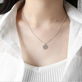 925 Sterling Silver Smile Face Pandent Necklace Jewelry