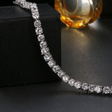 Zircon Bracelets Bangles Silver with Clear Crystal Charm