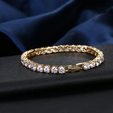 Zircon Bracelets Bangles Silver with Clear Crystal Charm