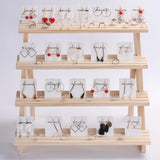 Wooden Jewelry Display Tray for Earrings Rings Pendant