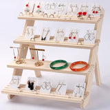 Wooden Jewelry Display Tray for Earrings Rings Pendant