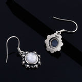 S925 Sterling Silver Moonstone Earrings 6MM Wedding Party