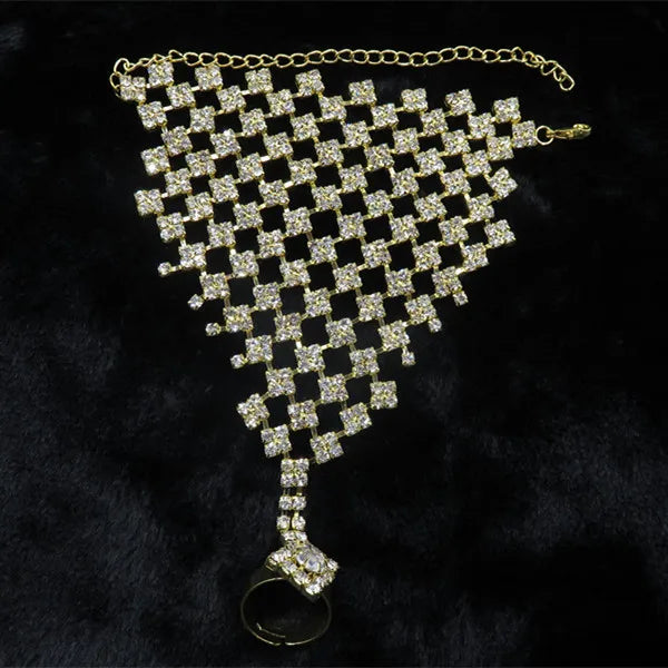 Crystal Wedding Bracelet Silver Anklet Bridal Party Jewelry