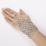 Crystal Wedding Bracelet Silver Anklet Bridal Party Jewelry