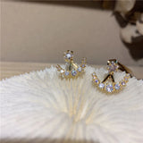 Moon Pearl Women Stud Earrings Star Moon Earrings Female Jewelry