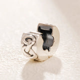 925 Sterling Silver Knotted Hearts Clip Bead for Bracelets