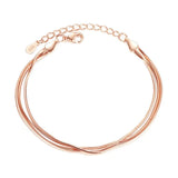 925 Sterling Silver Multilayer Tassel Bracelet for Women