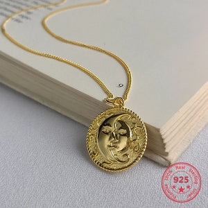 Moon and Son Pendant Necklace - Lover Couples Jewelry