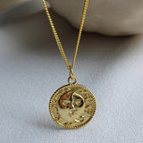 Moon and Son Pendant Necklace - Lover Couples Jewelry