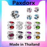 Thai Silver Retro Sparkling Hearts Charm Jewelry