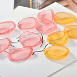 Chiffon Flower Petals Long Earrings DIY Jewelry Accessories