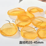 Chiffon Flower Petals Long Earrings DIY Jewelry Accessories