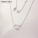 Heart of Love Necklace 925 Sterling Silver Wedding Jewelry