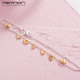 Loved Script Bracelets 925 Sterling Silver Chain Jewelry Bracelet