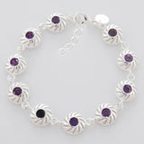 925 Silver Infinity Love Bracelet with CZ Charm