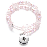 Vocheng Crystal Snap Bracelet 4 Colors Interchangeable Bracelets
