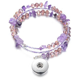 Vocheng Crystal Snap Bracelet 4 Colors Interchangeable Bracelets