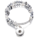 Vocheng Crystal Snap Bracelet 4 Colors Interchangeable Bracelets