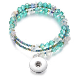 Vocheng Crystal Snap Bracelet 4 Colors Interchangeable Bracelets