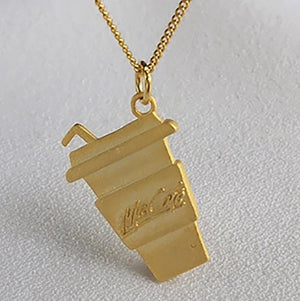 925 Silver Water Cap Pendant Necklace