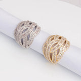 Crystal Zirconia Wedding Ring For Ladies