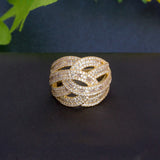 Crystal Zirconia Wedding Ring For Ladies