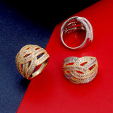 Crystal Zirconia Wedding Ring For Ladies