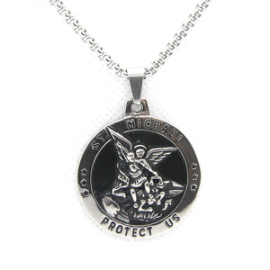 Golden Angel Protect US Pendant 316L Stainless Steel