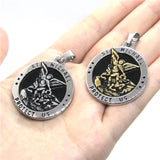 Golden Angel Protect US Pendant 316L Stainless Steel