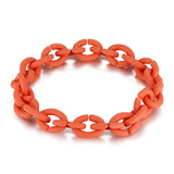Rubber Bracelets Charm Bracelet Multi-colored Men Women Gift