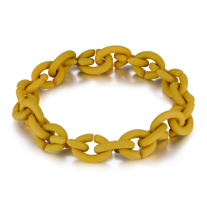 Rubber Bracelets Charm Bracelet Multi-colored Men Women Gift