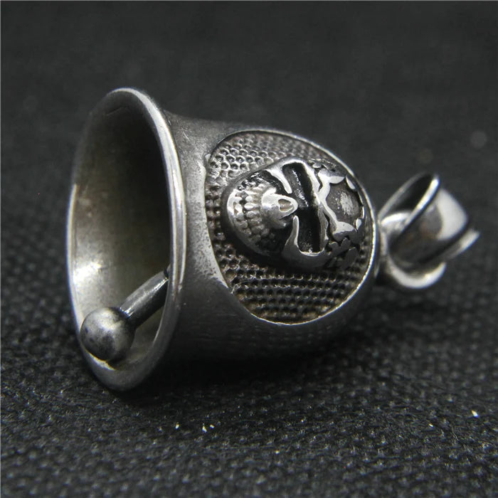 Skull Bell Pendant Stainless Steel Sound Bell