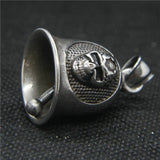 Skull Bell Pendant Stainless Steel Sound Bell