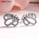 Butterfly Outlines Stud Earrings 925 Sterling Silver Earings
