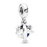 925 Sterling Silver Lion Princess Charm Bead Pendant