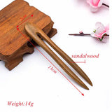 Traditional Chinese Sandalwood Hair Sticks for Women Wedding Engagements
