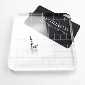 Winter Small Dog Charm Pure Pendant Fit Bracelet Women Men Charm Jewelry
