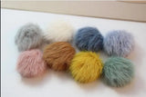 50pcs Plush Round Shape Flatback Beads for DIY Earring/Garment