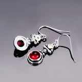 Bohemia 925 Silver Drop Earrings Wedding Party Jewelry