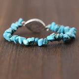 Turquoise Stone Wrap Bracelet Boho Jewelry