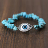 Turquoise Stone Wrap Bracelet Boho Jewelry