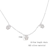 925 Silver CZ Skull Pendant Necklace Punk Jewelry