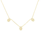 925 Silver CZ Skull Pendant Necklace Punk Jewelry
