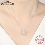 925 Silver December Birthstone Necklace Round Pendant