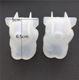2019NEW Crystal Epoxy 3D Mirror Pig Mold