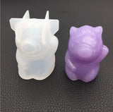 2019NEW Crystal Epoxy 3D Mirror Pig Mold