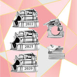 2020-2022 Graduation Charm Ornament - S925 Sterling Silver DIY Memorial Gift