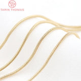 6PCS 63MM 24K Brass Box Chain Earrings Tassel Jewelry Findings