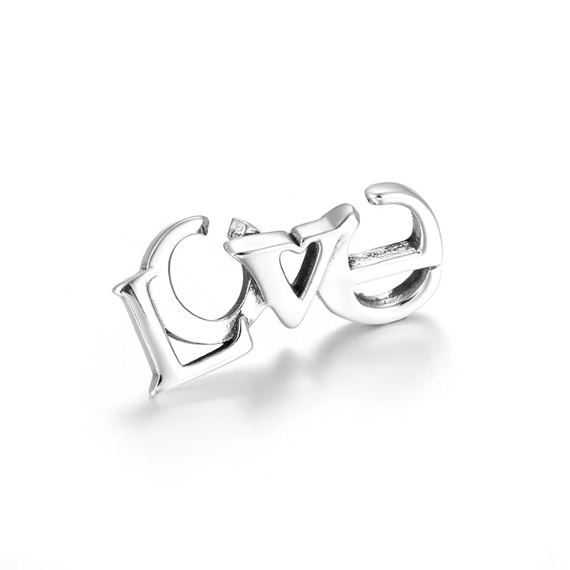 925 Sterling Silver Charms Beads for Rubber X Bracelets