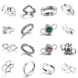 925 Sterling Silver Charms Beads for Rubber X Bracelets